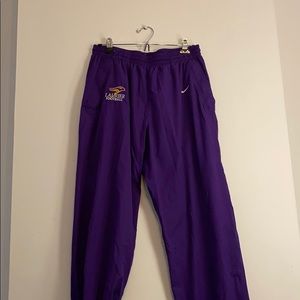 purple nike Laurier Football Track pants